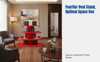 Bank Display Stand, Multitier Island Promotion Table, Gift Display Rack, Easy Assembly, Mall, Shop