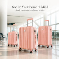 Lightweight Hardshell Carry-On Luggage with Spinner Wheels and TSA Lock, Multiple Sizes