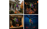 Outdoor Inflatable Witch Lighted Hanging Witch Weather-Resistant Halloween Inflatable Glowing for Homeowners