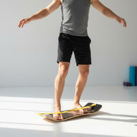 Multi-Use Strap Balance Board Stable Wooden Balance Board
