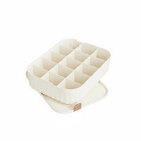 3 Pieces Underwear Compartment Box Stackable Drawer Organizer Foldable Design