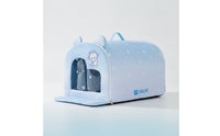 Pet Cooling House Soft-Sided Pet House with PVC Curtain Shelter Heat Relief Portable for Cats, Summer, Home