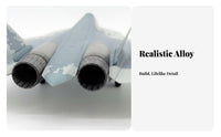 1:72 Scale Fighter Jet Pre-Assembled Russian-57 Airplane Model Russian Low-Observable Fighter Model Highly Detailed Die-Cast Jet