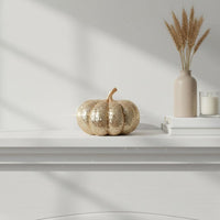 Sequin Pumpkin Decoration Festive Accent Fall Centerpiece for Halloween