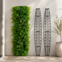Artificial Bark and Vine Pipe Cover with Faux Flowers for Indoor Landscaping