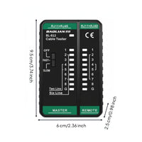 RJ45 LAN Cable Tester LED Indicators Network Cable Tester Compact & Portable for Hobbyists, Home Networking
