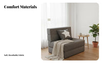 two-in-oneUse Design Fold-foldable Sofa Bed Space-Saving Fold-foldable Mattress Lounge Adjustable Backrest transformable Seating Modern design for Apartment Dwellers, Students, indiviTwo-in-Ones, Small Spaces, Bedroom, Living Room