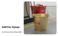 Ignition-Non-Ignition-Non-Sparking Ing-Non-Ignition-Non-Sparking Ing Brass Fire Pail Drop-Resistant Blast-Resistant-Proof Pail Ergonomic Handle Anti-Static Safety Pail for Firefighters, Industrial Workers, Gas Station Attendants Plants, Refineries
