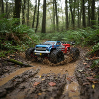 1:16 RC Crawler Four-Wheel Drive 4WD Multi-Terrain RC Car Anti-Interference Multi-Terrain Remotely Operated Model for Track, Outdoor