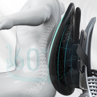 Support Cushion Contoured Backrest Long-Lasting for Desk Work, Office Workers