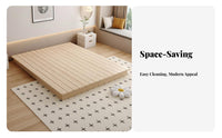 Levitating Low-Profile Bed Frame Headboardless Design Levitating Bed Frame with Illuminated Lights Minimalist and Design Bedroom Furniture for Adults