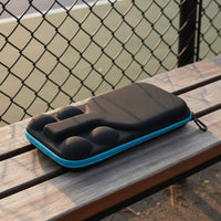 Racket Sport Paddle Case Zipper Closure 2-Paddle Carrying Case Internal Mesh Pockets for Travel