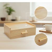 Space-Saving Tea Bag Organizer with Drawer Compact Tea Organizer with Drawer Slim Sturdy for Kitchen Countertop