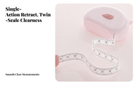 Physique Measuring Tape Automatic Retraction Retractable Tape Measure Waist Circumference Ruler Attractive Clasp Soft Sewing
