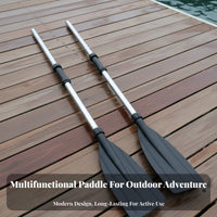 Inflatable Boat Hand Paddle High Strength Stainless Steel Oar Sturdy Inflatable Boat Paddles for Anglers, Outdoor Enthusiasts, Fishing, Rafting, Lake