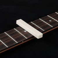 DIY Guitar Bone Nut Blank Easy to Use Bass Bone Nut Blank Rounded Top Music Accessory Better Tone for Custom Build, Replacement, Repair