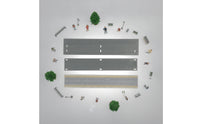 N-Scale Railway Platform Assembly Kit Miniature Station Platform Kit Plastic Scenery Realistic
