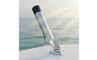 316 Stainless Steel Fishing Rod Holder Deck Mount Rotatable Swivel Rod Holder 360 Degree Adjustable Marine Gear