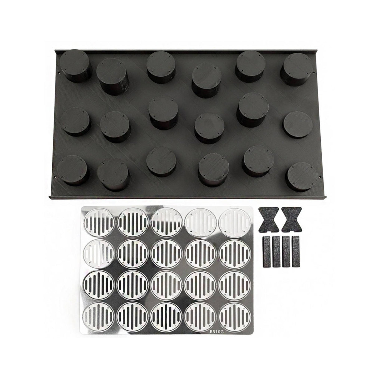RC Climbing Obstacle with Screws Textured RC Crawler Obstacle Sturdy Model for Hobbyists, Garage Tracks, Display Setups