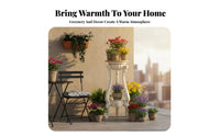 Floor-Standing Multi-Tier Pot Holder Minimalist visual appeal Plant Stand Space-Saving Home Decor adaptable Use for Decorators, Gardeners, Homeowners, Balcony, Living Room, Corner areas, Bedroom