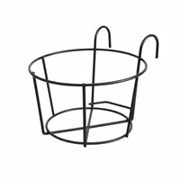 Space-Saving Balcony Pot Hanger Easy Installation over-the Pot Frame Anti-Rust ing Planter Weather-Resistant for Apartment Dwellers, Home Decorators, Homeowners, Fence, Patio, Deck, Porch