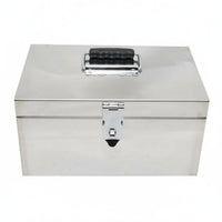 Heavy-Duty Combination Lock Box Large Capacity Portable Safe Box with Handle Lockable Case Donation Slot for Business Owners, Event Organizers, Office, Market Stall, Retail Shop, Dorm Room