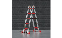 Telescopic Ladder Foldable Folding Ladder Heavy-Duty for Home Improvers, Homeowners, Home Maintenance, Worksite, Warehouse