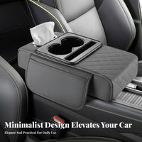Multi-Functional Design Armrest Cushion with Tissue Box Comfortable Arm Support Multifunctional Armrest Extender Anti-Slip Base