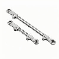 2 Pieces Adjustable Tie Rod   RC Steering Link Rod Eyelet Mount