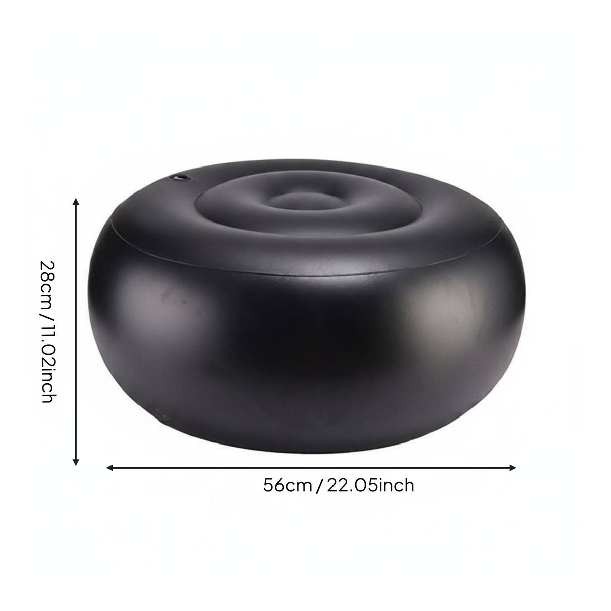 Inflatable Stool Liner Lightweight Round Inflatable Footstool Comfortable Seating  Seat for Travel, Outdoor, Bedroom