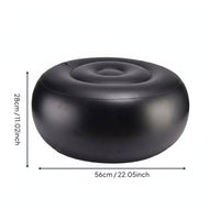 Inflatable Stool Liner Lightweight Round Inflatable Footstool Comfortable Seating  Seat for Travel, Outdoor, Bedroom