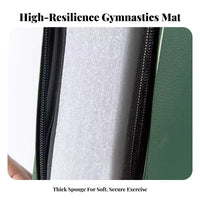 Shock Absorbing Foldable Gymnastics Mat High-Density Foam Folding Sit-up Mat Non-Slip Surface for Children, Students, Napping, Home Gym