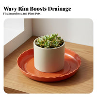 Flower Pot Tray Thickened Plant Tray Sturdy Planter Base for Homeowners, Office Workers, Outdoor, Balcony, Windowsill