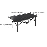 Easy Setup Camping Table Chairs Set Lightweight Folding Camp Table Sturdy for Market Stall