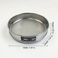 Test Sieve, 20cm Laboratory Sieve, Particle Analysis Sieve, Double Layer Lab Standard Test Sieve