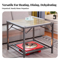 Kotatsu Table Space Saving Multi-Functional Warming Table Compact Design Foldable Heater Stand for Family, Adults, Winter Season, Living Room, Bedroom