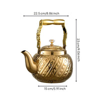 Stovetop Tea Kettle Arched Handle Stainless Steel Tea Kettle Clear Knob