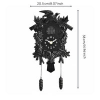Hourly Chime Plastic Cuckoo Timepiece Easy to Read Cuckoo Wall Timepiece Quartz Movement for Children