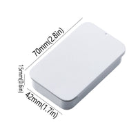 2 Pieces Guitar Pick Tin with Push-Pull Lid Easy Access Metal Pick Case with Picks Slim Tidy for Guitarists, Gig Bag, Travel
