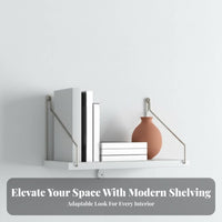 No-Drill Installation Single Floating shelf Space-Saving Wall Shelf Multi-Purpose Display Rack Strong Load-Bearing for Homeowners, Interior Decorators, Living Room, Bedroom, Bathroom, Entryway
