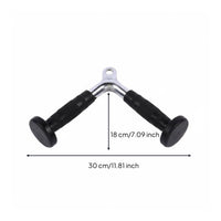Heavy-Duty Steel Construction Lat Pulldown Bar Attachment Multi-Exercise Tricep Rope 360° Swivel Cable Machine Accessory Non-Slip Grip for Gym-Goers