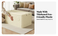 foldable Wheeled Container Visible Contents Household Storage for Dorm Room