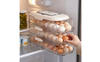 Clear Egg Storage Box Transparent Refrigerator Egg Dispenser Sturdy Long-Lasting for Pantry