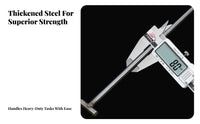 Rust-Resistant Manhole Cover Hook Long-Lasting Stainless Steel Sewer Lid Lifter Multi-Purpose for Street Maintenance, Construction Site