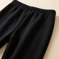 Flared Leggings for Girls with Fleece Lined Warmth for Autumn Winter, Made from Soft Modal Viscose Fiber, Comfortable School Trousers