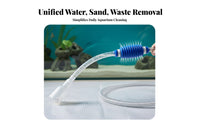 Fish Tank Siphon Cleaner Easy to Use Manual Aquarium Siphon Press Bulb Fish Tank Water Changer for Beginners, Small Tanks, Desktop Aquariums