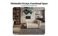3 Pieces Faux Leather Upholstery 3-Piece Sofa and Armchair Set Sturdy Construction 3-Piece Sofa and Chair Set Modern Design Office Furniture Comfortable Cushioning for Business Owners, Interior Designers, Waiting Room, Lounge