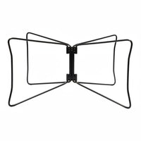 Foldable Design Folding Storage Box Stand Quick Setup Heavy Duty Camp Box Stand Lightweight Collapsible Metal Utility Rack for Campers, BBQ Lovers, Camping, Barbecue, Picnic, Beach
