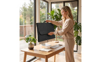 Dustproof Computer Monitor Dust Cover Long-Lasting Computer Cover with Rear Pocket Lightweight Matte for Studio
