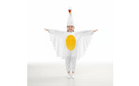 White Swan Costume Wing Sleeves Children's Swan Jumpsuit 3D Headpiece Kids' Apparel for Stage Performance, Halloween